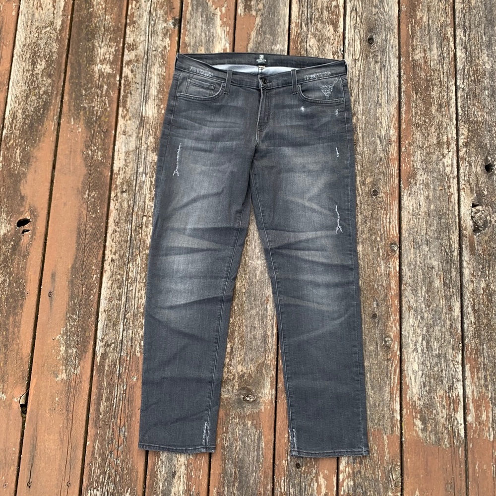 Just Black - Distressed Black Jeans - Size 29